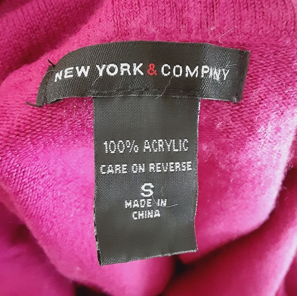 NY & Co. Pink Turtleneck Blouse - Picture 4 of 4